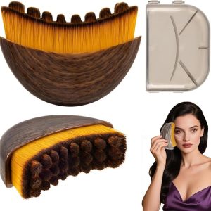 lymphatic contour face brush for sculpting, lymphatic drainage brushes, dry brush for face, anti puffiness & detox & lift, ergonomically designed to fit the skin precisely